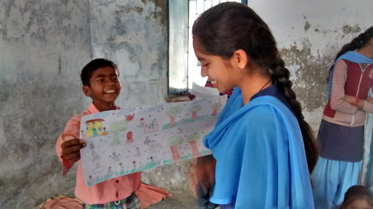 4.The Students presenting their Story